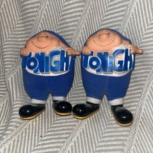 Vintage Alegria by PMI made Korea Rubber Face 6" Plush Stuffed Blue "tonight" P4